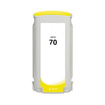 Picture of Compatible C9454A (HP 70) Yellow Pigment Inkjet Cartridge (130 Yield)