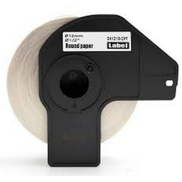 Picture of Compatible DK-1219 DK1219) Diameter Round Paper Labels (0.47" / 12mm) (1200 pcs)