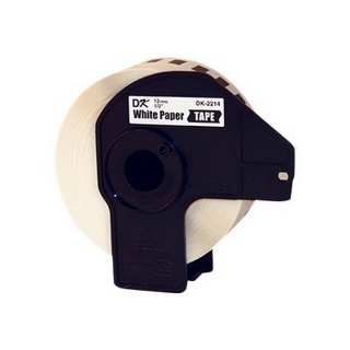 Picture of Brother DK-2214 DK2214) White 0.47" x 100' / 12mm x 30.4m Con+U12062tinuous Length Paper Tape (100' length)