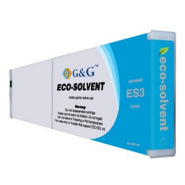 Picture of Compatible ES3 CY-440 Cyan Eco Solvent Ink (440 ml)