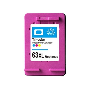 Picture of Eco-Saver inkjet for HP F6U63AN (HP 63XL C), equal to 3 HP 63xl Color Cartridges