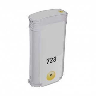 Picture of Compatible F9J65A (HP 728) Yellow Ink Cartridge (130-ml)