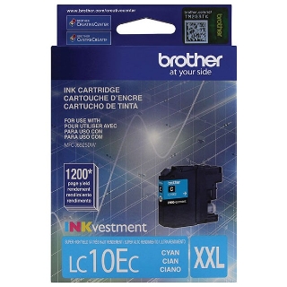 Picture of Brother LC-10EC Super High Yield Cyan Inkjet Cartridge (1200 Yield)