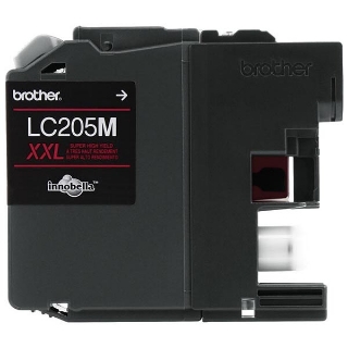 Picture of Brother LC-205M (LC-205MXXLM) Super High Yield Magenta Inkjet Cartridge (1200 Yield)
