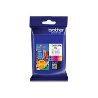 Picture of Brother LC-30173PK (LC-3017C, LC-3017M, LC-3017Y) High Yield Cyan, Magenta, Yellow Ink Cartridges (3 pack) (3 x 550)
