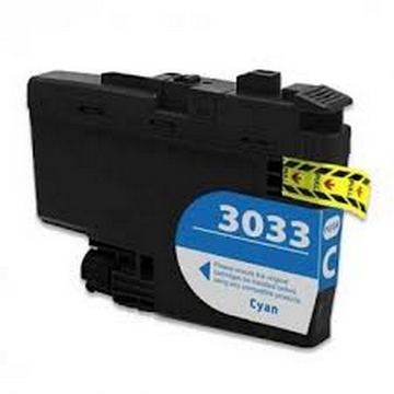 Picture of Compatible LC-3033C Super High Yield Cyan Inkjet Cartridge (1500 Yield)