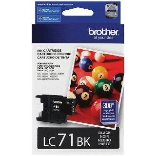 Picture of Brother LC-71BK Black Ink Cartridge (300 Yield)