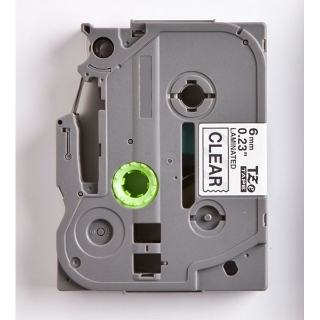 Picture of Compatible TZe-111 (TZ-111) Black on Transparent P-Touch Label Tape (1/4" x 26')