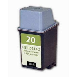 Picture of Compatible C6614DN (HP 20) Black Inkjet Cartridge (500 Yield)