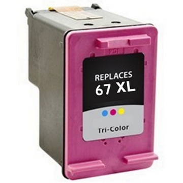 Picture of Eco-Saver inkjet for 3YM58AN (HP 67xl color), equal to 3 HP 67xl Color Cartridges